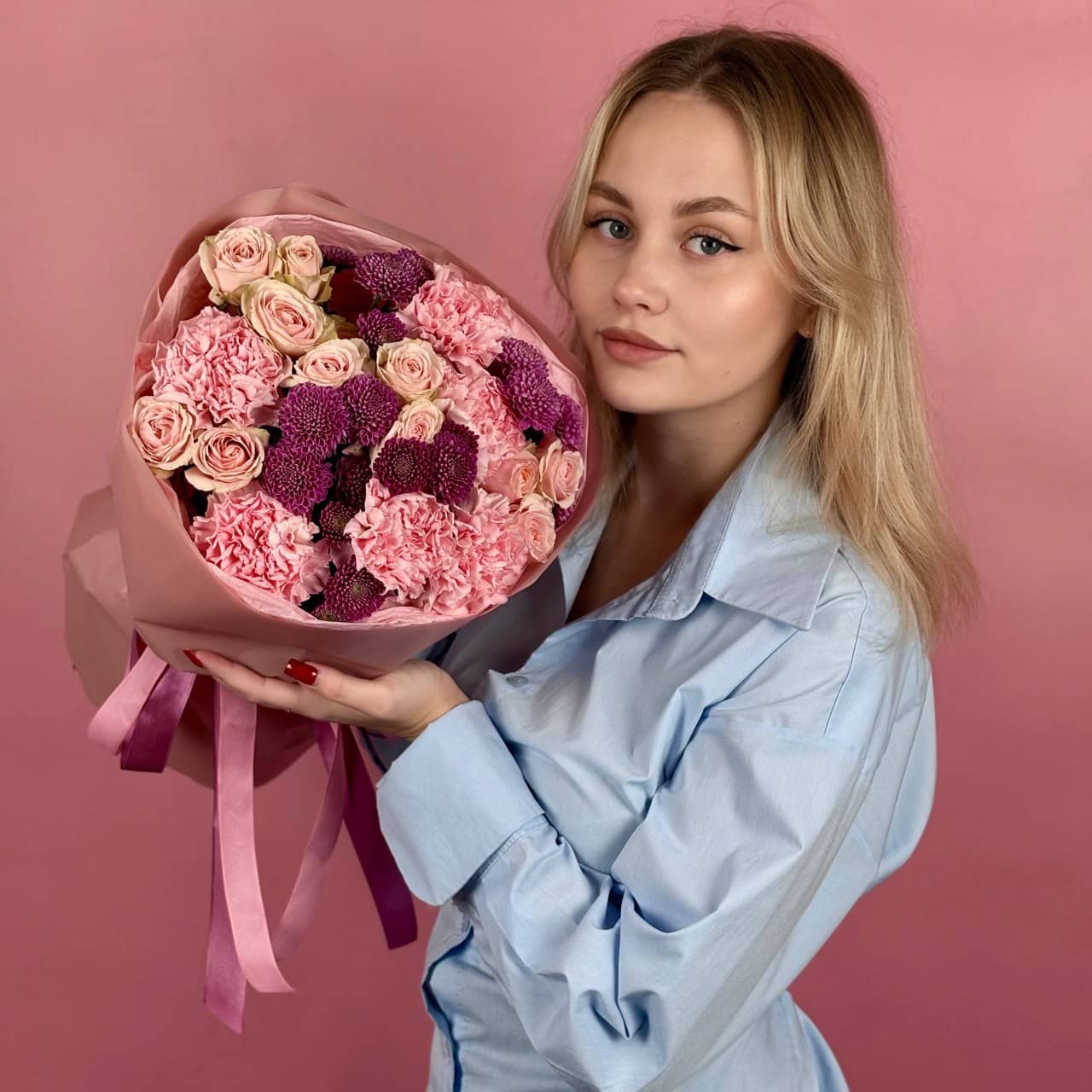 Сборный букет 094 — фото 1