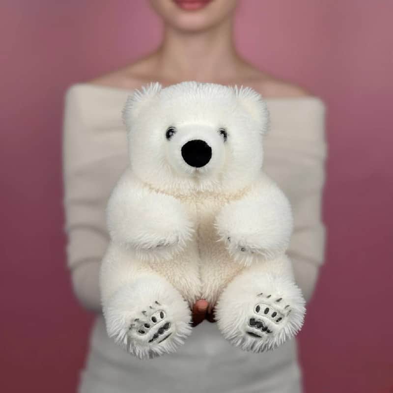 Игрушка мягконабивная ТМ "Relana" Полярный мишка с мягкими коготками, 23 см, в/п 23*20*20 см — фото 1