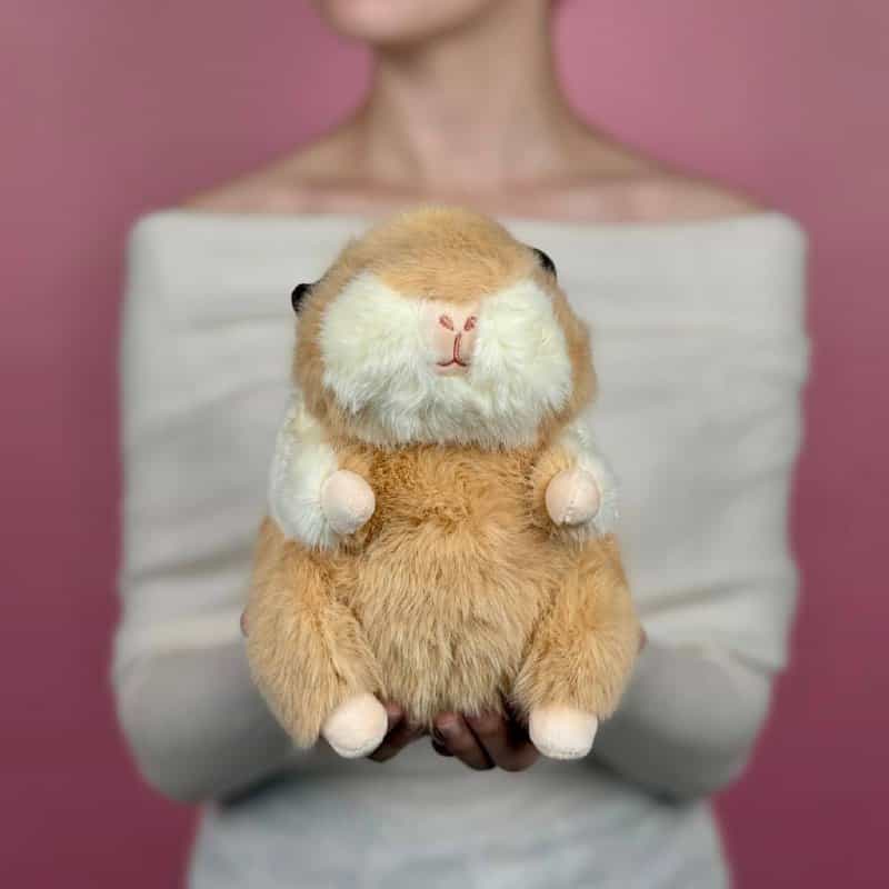 Игрушка мягконабивная ТМ "Relana" Хомяк бежевый, 23 см, в/п 23*14*12 см