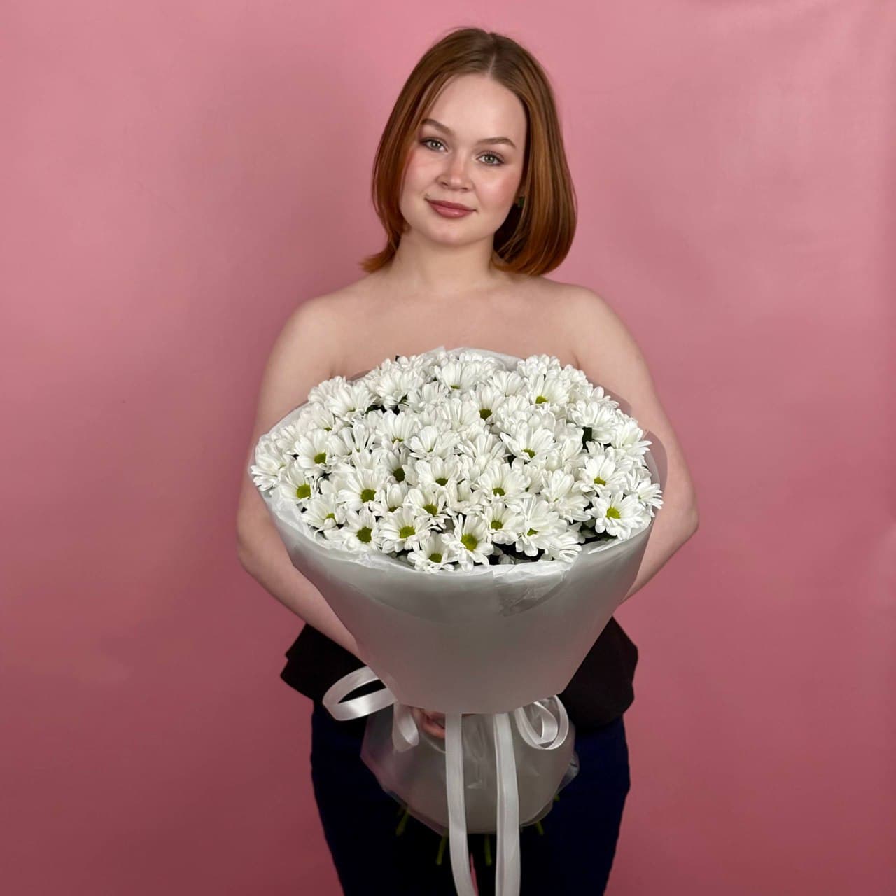 Хризантема кустовая , 15 шт. в круглой упаковке — миниатюра 1