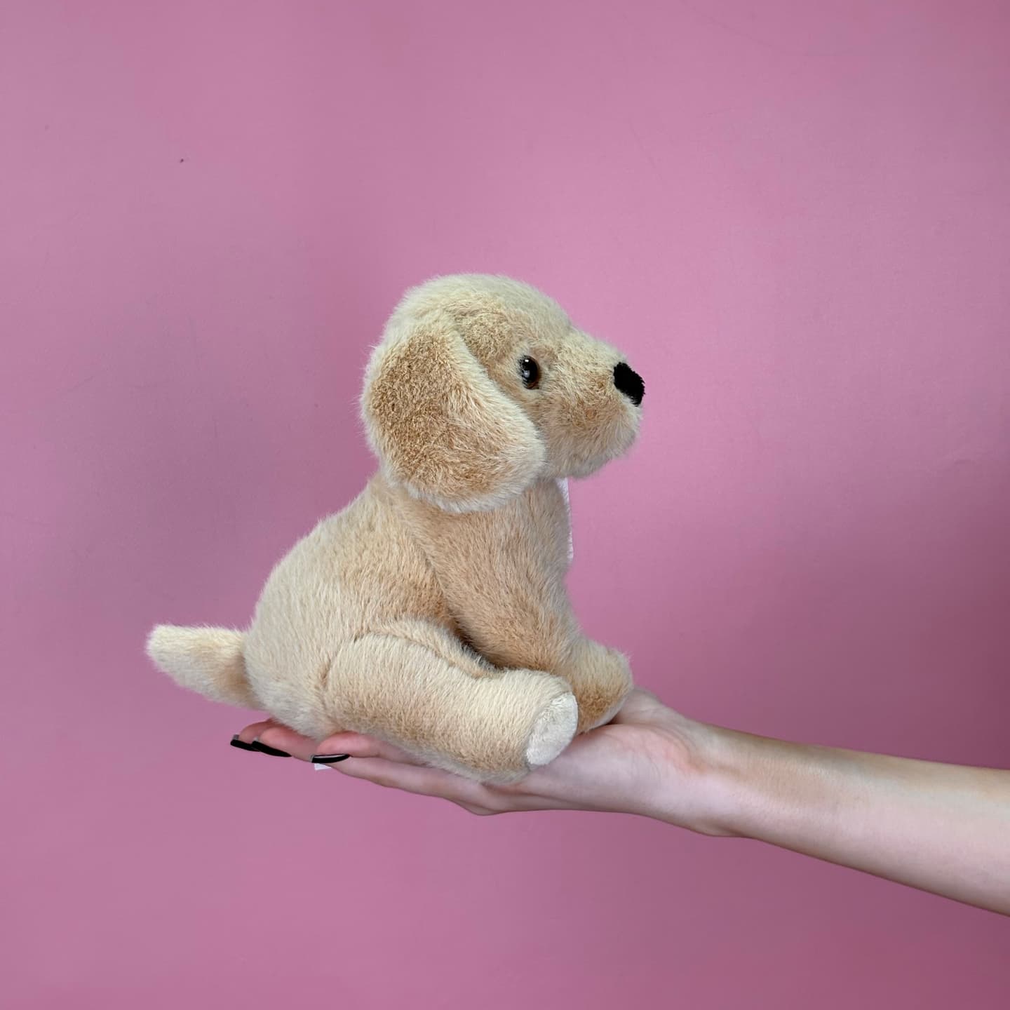 Игрушка мягконабивная ТМ "Relana" Собака бежевая, 19 см, в/п 19*15*15 см — миниатюра 2