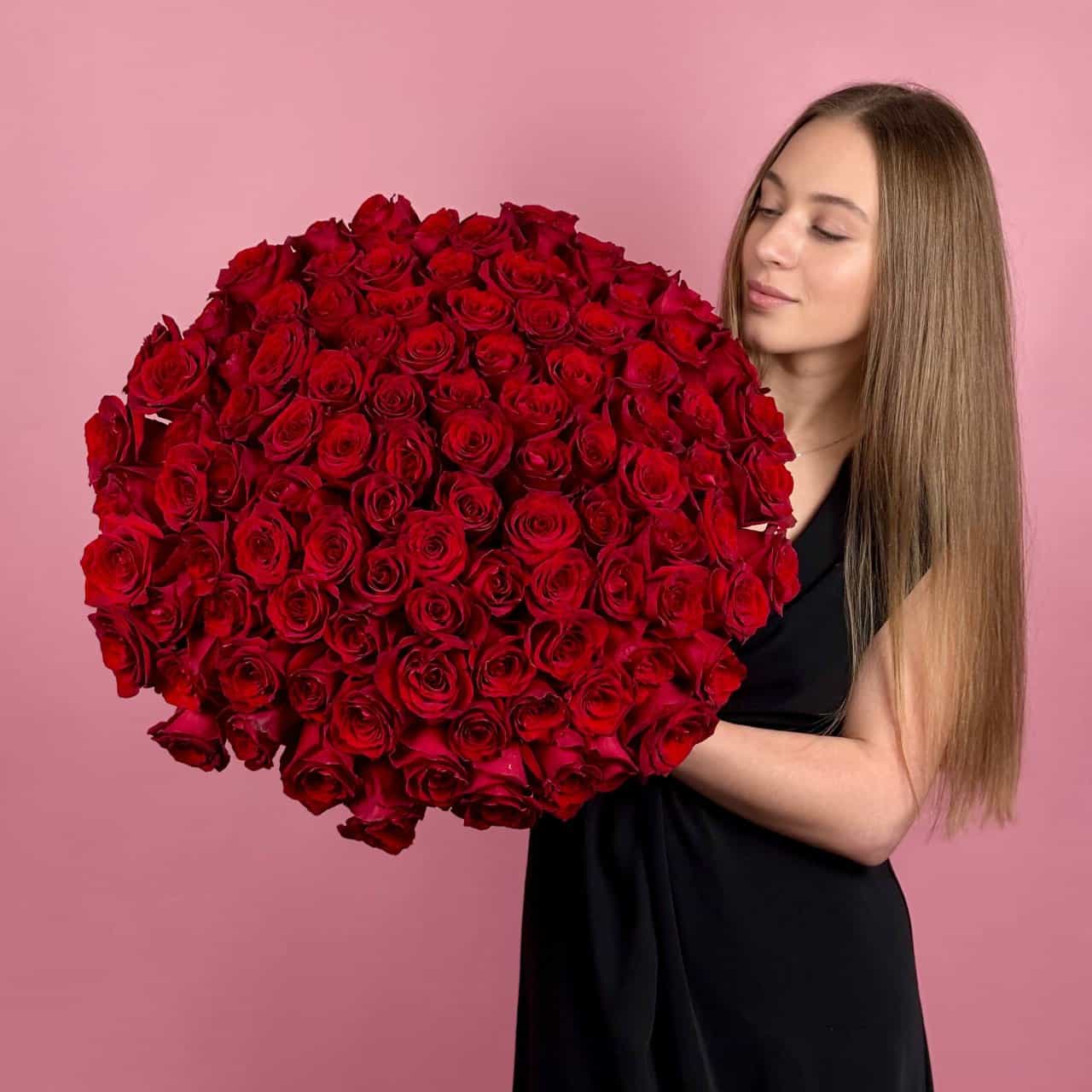АКЦИЯ! Красные розы, 101 шт.