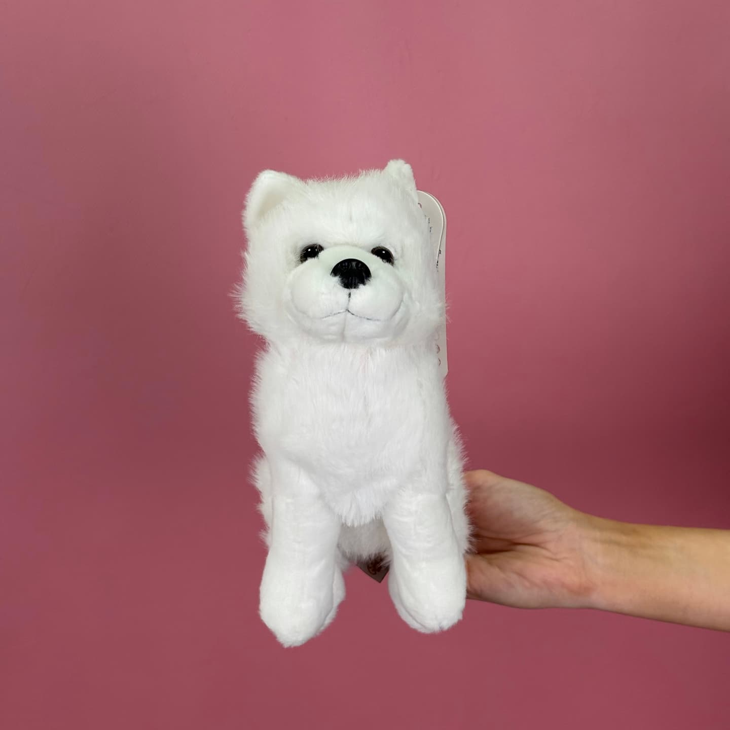 Игрушка мягконабивная ТМ "Relana" Собака Самоедская Лайка, 20 см, в/п 20*12*15 см
