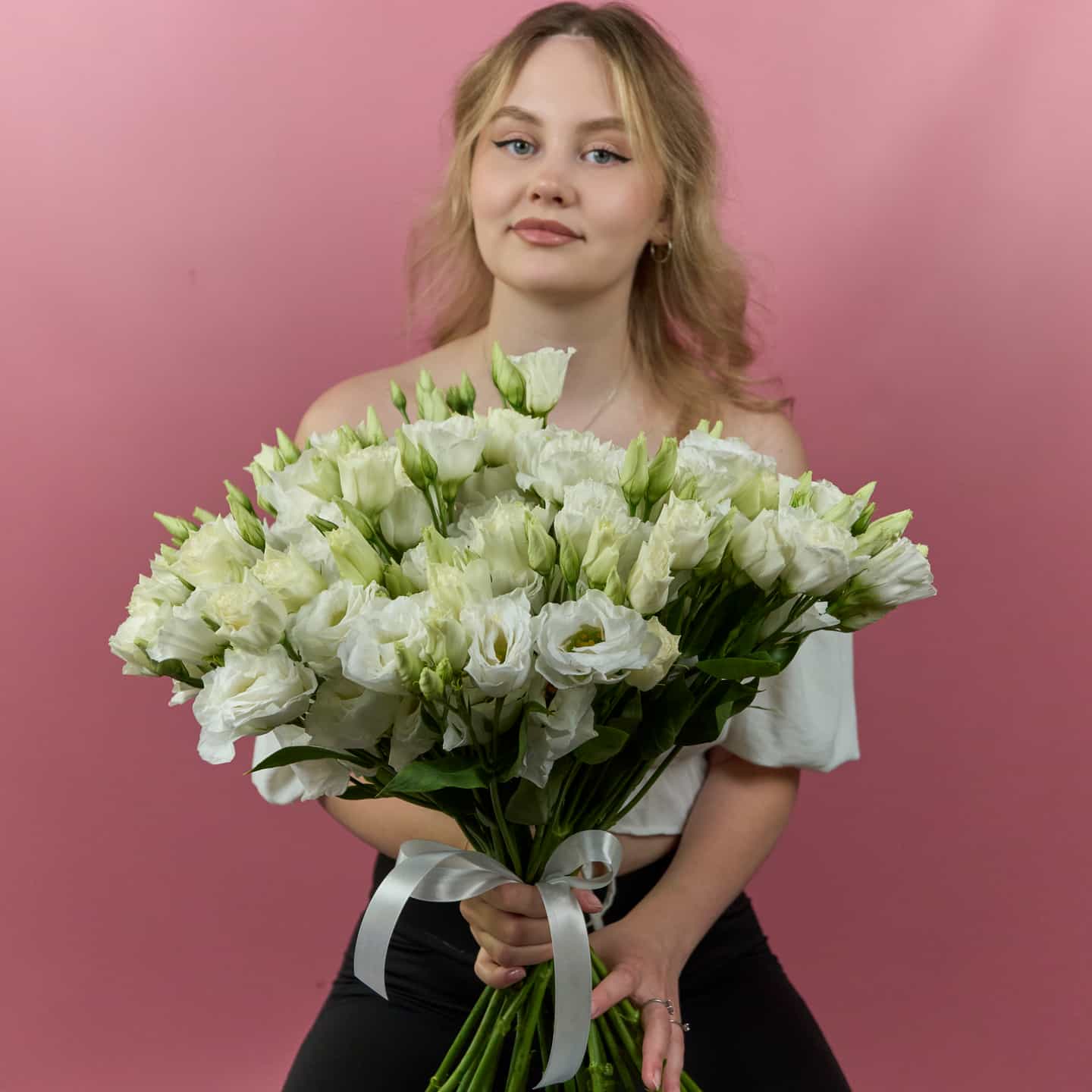 Эустома белая, 25 шт