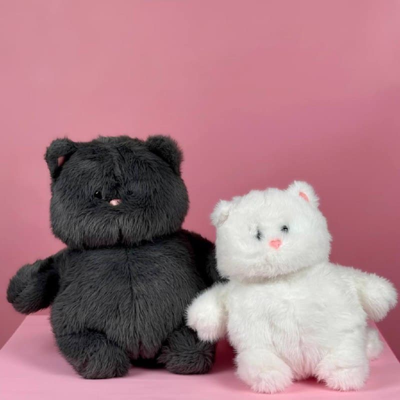 Игрушка мягконабивная ТМ "Relana" Котик белый, 25 см, в/п 25*21*19 см — миниатюра 5