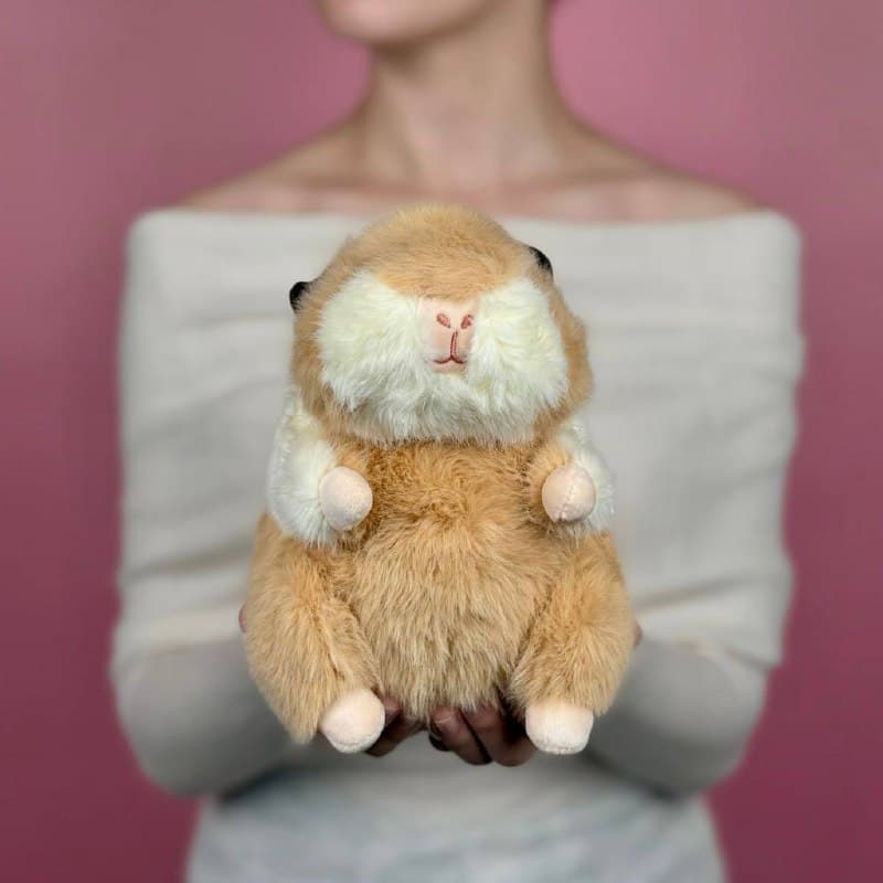 Игрушка мягконабивная ТМ "Relana" Хомяк бежевый, 23 см, в/п 23*14*12 см