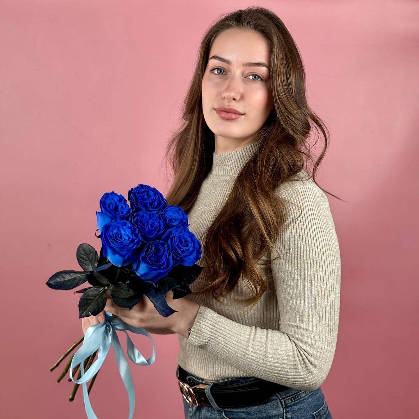Синяя роза, 7 шт. — миниатюра 2